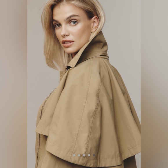Avec Les Filles Hooded Cape Raincoat - Picture 7 of 16